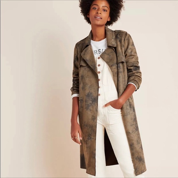 Anthropologie coat brand new with tags! Brownish and blueish tie-dye - Picture 9 of 11